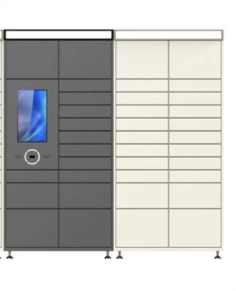 Elektroniset älykkäät pakettikaapit ulkona
